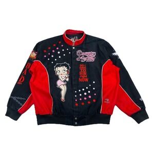 Betty Boop Naughty Nice Angel Devil Jacket Size 2XL Embroidered
